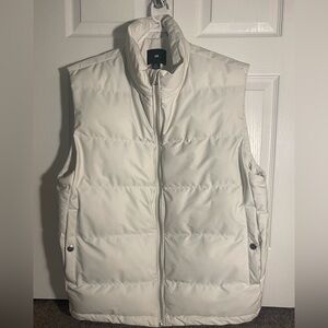 H&M White Puffer Vest